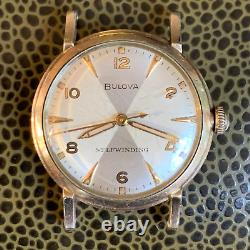 1958 Bulova 11 ACAC Automatic 10K RGP Wristwatch Runs PARTS / REPAIR