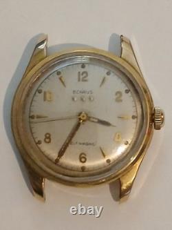 1960s Benrus 3 Star, 17 Jewel Auto, 34mm, watch, runs, For Parts Or Repair