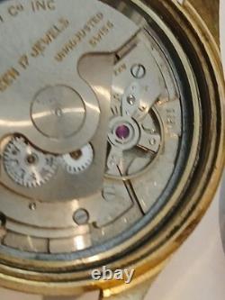 1960s Benrus 3 Star, 17 Jewel Auto, 34mm, watch, runs, For Parts Or Repair