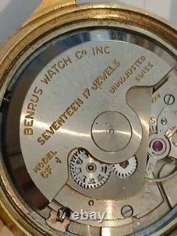 1960s Benrus 3 Star, 17 Jewel Auto, 34mm, watch, runs, For Parts Or Repair