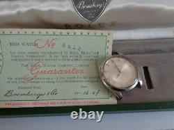 1964 Rolex Oyster Perpetual Ref 5552 Mens Watch For Parts Or Repair With Org Box