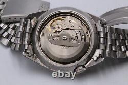 1969 Seiko World Time Perpetual Calendar Watch Steel, Tropical Dial 6117-6010