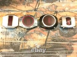 1970s Vintage Lot Red LED Digital Quartz Steel Watches For Parts or Repair