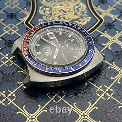 1971 Seiko 6139-6002 6005 Cevert Blue Resist Dial CRISP ORIGINAL For SERVICE