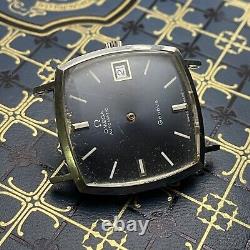 1972 OMEGA Geneve 162.010 Square Cal. 565 Blue Automatic Men's Watch For Repair