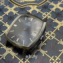 1972 OMEGA Geneve 162.010 Square Cal. 565 Blue Automatic Men's Watch For Repair