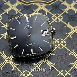 1972 OMEGA Geneve 162.010 Square Cal. 565 Blue Automatic Men's Watch For Repair