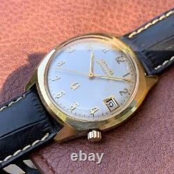 1973 Bulova Accutron Cal. 2181 Gold Tone Wristwatch Runs for PARTS / REPAIR