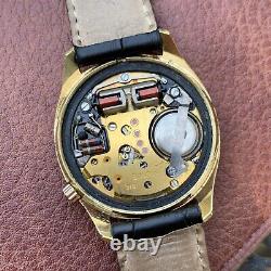 1973 Bulova Accutron Cal. 2181 Gold Tone Wristwatch Runs for PARTS / REPAIR