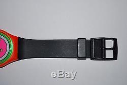 1984 Swatch Vintage Watch GO-001 BREAKDANCE Not working Sold As-Is Collector's