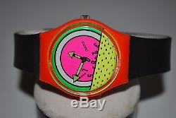 1984 Swatch Vintage Watch GO-001 BREAKDANCE Not working Sold As-Is Collector's