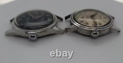 2 Men's Vintage Watches Gruen Autowind & Geneva For Parts / Repair