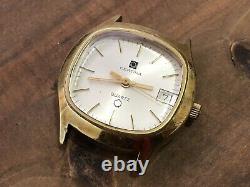 2 Rare Vintage Watches Certina Q Quartz For Parts Or Repair