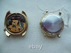 2 Watches 1974 Bulova Accutron, 17 Jewels. Not Running. For Prepairs-parts Only