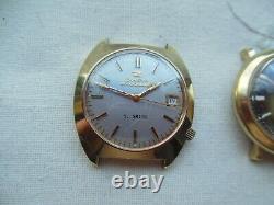 2 Watches 1974 Bulova Accutron, 17 Jewels. Not Running. For Prepairs-parts Only