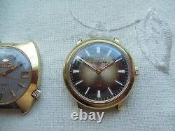 2 Watches 1974 Bulova Accutron, 17 Jewels. Not Running. For Prepairs-parts Only