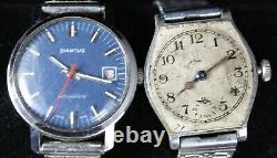 (20) Mens Watch Lot for Parts/Repair Timex Caravelle Diantus Vintage