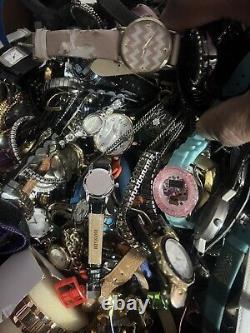 20 Pounds Watches Mix, Men Woman Untested New And Used For Resale, Parts, Repair