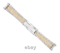 20mm 14k Jubilee Watch Band For Rolex Datejust 16078 16200 16203 Gmt 16710 T/ton