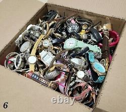 25 Lbs Mens & Womens Mixed Watch Lot #6 FOR PARTS / REPAIR READ DESCRIPTION