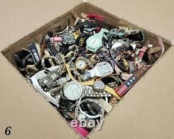 25 Lbs Mens & Womens Mixed Watch Lot #6 FOR PARTS / REPAIR READ DESCRIPTION