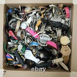 25 Lbs Mens & Womens Mixed Watch Lot #7 FOR PARTS / REPAIR READ DESCRIPTION