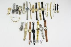 (25) Lot of Watches for PARTS/REPAIR Seiko Citizen Grovana and More