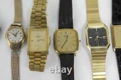 (25) Lot of Watches for PARTS/REPAIR Seiko Citizen Grovana and More
