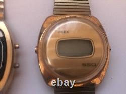 3 vintage watches timex mercury advance for parts or repair