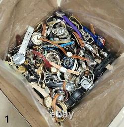 30 Lbs Mens & Womens Mixed Watch Lot #1 FOR PARTS / REPAIR READ DESCRIPTION