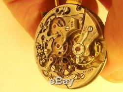 3533 Original Antique High Quality Zenith Chronograph 136 Movement Circa 1940