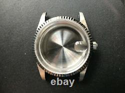 36mm Fluted Bezel Datejust Watch Case With Drilled Through Lug Fit Eta2824 Nh35