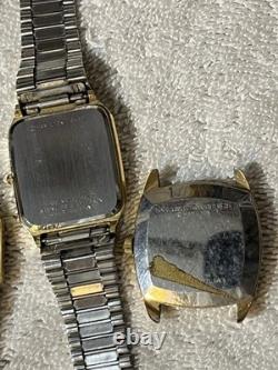 4 Hamilton Men's QUARTZ Watches FOR PARTS, NOT RUNNING Look Close
