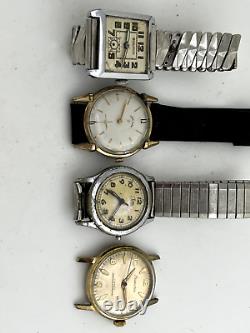 4 Mens Watches for Restore or For Parts