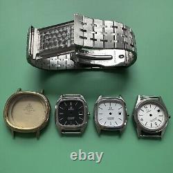 4 Omega Seamaster Watch Case Dial Bracelet For Parts Lot