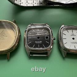 4 Omega Seamaster Watch Case Dial Bracelet For Parts Lot