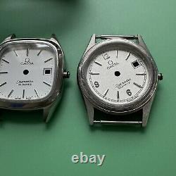 4 Omega Seamaster Watch Case Dial Bracelet For Parts Lot