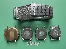 4 Omega Seamaster Watch Case Dial Bracelet For Parts Lot