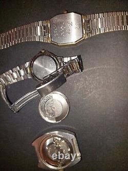 4 Vtg Waltham 2 Wind Up Wrist Watches For Parts/Repair 25 Jewels 2 Work Read