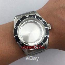 41mm Fit ETA 2836/2824, Miyota 82series, Mingzhu 2813 Black Bezel Watch Case A708
