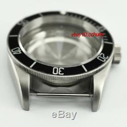 41mm Watch Case Black Bezel Fit ETA 2836, Mingzhu 2813, Miyota 82series P701