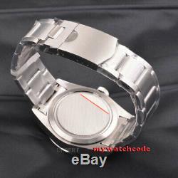 41mm black Bezel 316L Watches Case Fit ETA 2836 2824 Miyota8215 821A movement