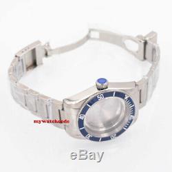 41mm blue Bezel 316L Watches Case Fit ETA 2836 2824 Miyota8215 821A movement