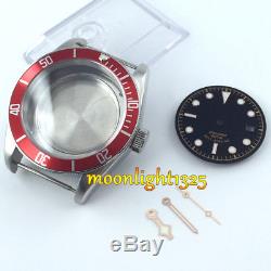 41mm sapphire cystal Watch Case dial hand fit ETA 2824 2836 miyota 8215 MOVEMENT