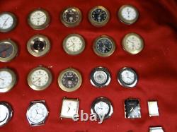 42pc Wristwatch Lot, Vintage French Made (For Repair or Parts)
