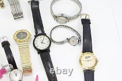 (45) Lot of Watches for PARTS/REPAIR Seiko Timex Bulova Fossil CSX Mickey Mouse
