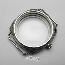 47mm 316L Stainless Steel Watch Case For Eta 6497 6498 Movements 26 mm Strap 1pc