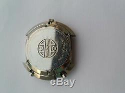 47mm Hamilton Chronomatic Fontainebleau Cronograph Watch Case, dial, hands, Buren