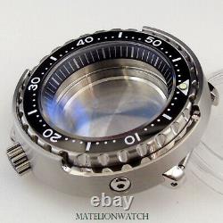47mm Watch Case Parts 200M Waterproof Fit For NH35A SKX007 SBBN031 C3 Lume Dot