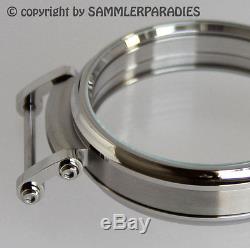 49mm STEEL polish CASE for LEPINE WATCH MOVEMENT (42-45mm) NARDIN JWC MOSER etc